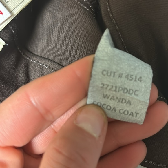 L’AGENCE | Wanda High Rise Wide Leg Cocoa Coated Jeans Size 25 NEW - Picture 7 of 8